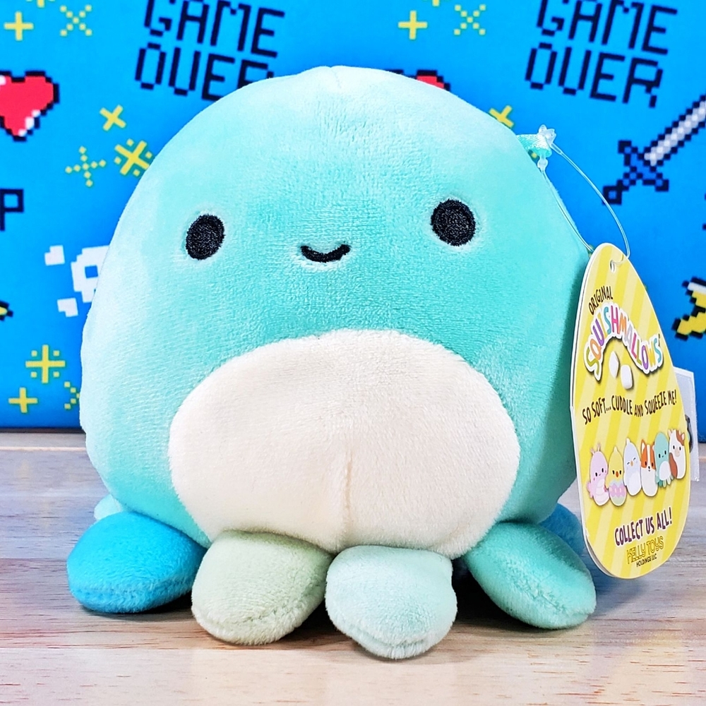 Squishmallow Zobey the Octopus 4.5" UltraSoft Easter Holiday Plush Toy NWT